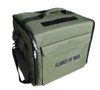 Tabletop Tyrant Flames of War Army Bag | Green Miniature Case with Foam