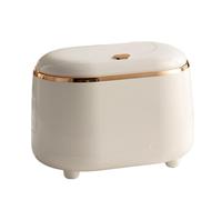 Tabletop Waste Bin - Press Lid Trash Can, Mini Garbage Container | Stylish Space-Saving Disposal Unit, Decorative Waste Solution for Desk, Kids Room, Home Living Room, Car Interior End Table