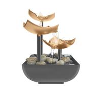 Tabletop Water Fountain, Desktop ornament, Indoor Tabletop Water Feature, Indoor Tabletop Water Fountain With LED Lights, for Home Bedroom Living Room Office Decor