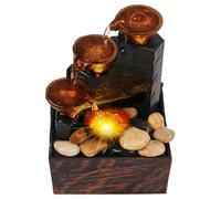 Tabletop Water Fountain, Pebble Feature USB/Battery Powered Relaxation Decor for Office/Home/6.7x4.4x3.6