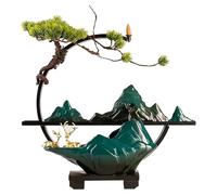 Tabletop Waterfall Fountain - Creative Rockery Design with Flowing Water Feature for Home, Office, Living Room - Atomizing Desktop Decor