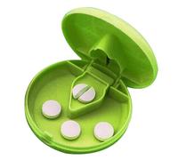 Tablets Cutter Box | Labor Saving Pill Splitter with for Small Large Pills | Easy Carry Tablets Organizer Box with Built In Buckles for Supplements, Pills