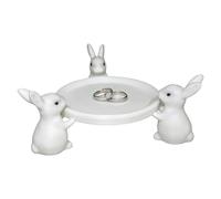 Tablett Ornament - Jewellery Holder Und Holder | Osterhase Servierteller Aus Polymilchsäure, Ring Earrings | Für Kaminsims Schreibtisch Nachttisch, Vielseitige Osterdekoration ,Z