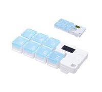 Tabletten-Organizer - Medikamentendose | 7-Tage Intelligente Erinnerung Aufbewahrungsbehälter Pillenbox für Home Office Outdoor Reisen Camping Männer Frauen Kinder Senioren