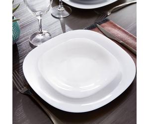 Tableware Hart Glass Dinnerware Set Carine Neo White 18-Piece LUMINARC