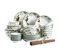 Tableware Sets， Ceramics Dinner Sets, Bowl/Dish/Plate 42 Pieces Pastoral Fresh Style Dinnerware Tableware Set - Family Party and Kitchen Restaurant Use Plates