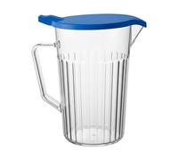 Tableware UK Made Plastic Jug with Lid Virtually Unbreakable Polycarbonate Drink Pitcher Measuring Jug (Blue, 1 x 1400ml)