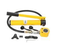 TABODD 10 Ton Hydraulic Ram Cylinder Jack with Hand Pump CP-180, Steel Lifting Manual Pump Car Repairing Set Hydraulic Pump Short Type 2in Stroke Porta Power Ram for Bridges/Building/Machinery