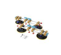 TABODD 2PCS 6 Inch Stone Seamless Seam Setter with Double Vacuum Suction Cup for Seam Joining Leveling Solid Countertop Installation Tool Tile Gap Regulator for Quartz Slabs Granite Stone Marble