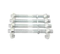 TABODD 4PCS Shipping Container Bridge Fitting Clamp, 380MM Heavy Duty Twist Lock Connectors Galvanized Shipping Container Bridge Clamps for 20ft 40ft Containers