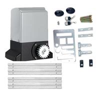 TABODD 750W/2000KG Electric Sliding Gate Opener, Automatic Sliding Gate Drive Rack Driven Driveway Garage Gate Kit with 2 Remote Controls Sensors and 4m Gear Racks for Home, Factory