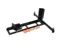 TABODD Front Adjustable Motorcycle Wheel Chock, 1100 lbs Capacity Steel Motorcycle Front Wheel Stand System 17-24in Front Wheels Fixing Tyre Holder Support for Storing and Transporting Motorbike