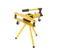 TABODD Hydraulic Pipe Bender 10T, Exhaust Pipe Tubing Machine with 6 Molds, 13-34mm Pipe Diameter Tool with Tripod Stand for Heating and Piping Construction Single Plunger Design Two-Speed Design