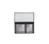 TABODD Ra0.05-12.5mm Roughness Sample Block, 30pcs Surface Roughness Comparison Sample Block Set RUG-100 Roughness Sample Block For Turning