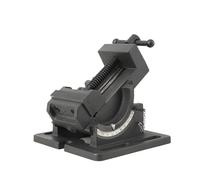 TABODD Tilting Drill Press Vice 3 Inch 75mm, Professional Woodworking Vice Clamp On Vise for Steel Workbench