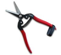 TABOR TOOLS Straight Pruning Shears, Florist Scissors, Multi-Tasking Garden Snips for Arranging Flowers, Trimming Plants and Harvesting Herbs, Fruits or Vegetables (K7E Carbon Steel Blades)