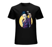 TaboSi Tom Waits A Sight for Sore Eyes Men's Cotton T-Shirt Black Shirt Top Tee L