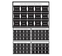 Tabs for Bible - Bible Book Tabs | Laminated Women Scripture Study Markers 5-Sheet | Large Print Journaling Stickers, Reading Guides for Notebook Annotation, for School, Office, Devotional Use