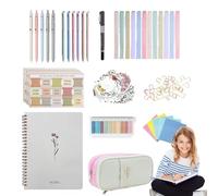 Tabs for Bible, Bible Book Tabs, Writable Sticky Notes Highlighters Pens Decals for School Home Church Family Travel Journaling Devotional