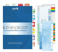 Tabs for ICD-10-CM 2025 The Complete Official Code Book - Easy Navigation for Medical Coding Books (for AMA Version)