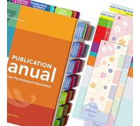 Tabs for the APA Publication Manual 7th Edition Book Tabs of the American Psychological Association (book not included), 82 printed tabs for each chapter, laminated and