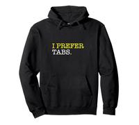 Tabs Over Spaces, Web Developer Coding Humor Logic Graphic Pullover Hoodie