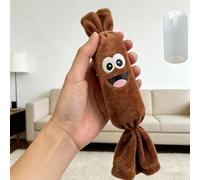 TABSIRAH Dog Chew Toy - Realistic Sausage Squeaky Plush Interactive Teether | Soft Durable Bite Training Play Item | Stress Relief Entertainment Toy | Pet for dogs