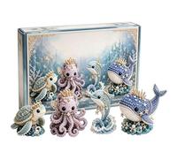 TABSIRAH Fantasy Realm Beaded Set - Tiny 3D Beaded Animal DIY Kit, Beginner Friendly Cute Handmade Craft, Art Project Activity Box for Adults Teens Desk Shelf Home Office Decor Holiday Present