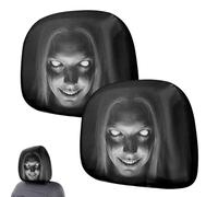 TABSIRAH Ghost Face Headrest Covers Horrible Breathable Stretch Fit Wrap