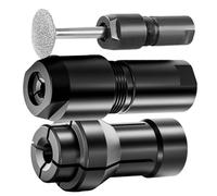 TABSIRAH Grinder Adapter | 6mm 3mm Chuck Drill Connector 2-Piece, Angle Converter Head Precision Machining Edge Prep Maintenance Tool Steel | Pipe Fitting Welding Projects Workshop Use