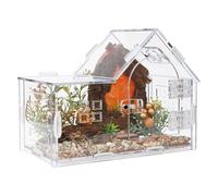 TABSIRAH Jumping Spider Enclosure,Transparent Terrarium for Reptile - Gecko Keeping Cage - for Spider Frog Tarantula Mantise Scorpion Home Office Travel Living Room