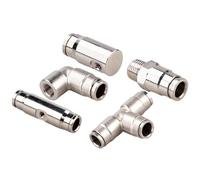 TABSIRAH Mist Nozzle Connector - Atomizing Coupling,Straight Elbow Connectors Brass Fitting for High Pressure Outdoor Cooling Greenhouse Water Management