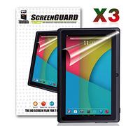 Tabsuit® 3 Pack Ultra-Clear of High Definition (HD) Screen Protectors for Dragon Touch Y88/ Y88X and more 7" Android Tablet.
