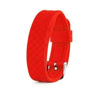 TabTime Vibrating Alarm Reminder Watch - Spare Straps (Red, Large)