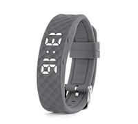 TabTime Vibrating Alarm Reminder Watch - with up to 10 Personal Alarms or Pill Reminders per Day - Silent Alarm (Grey, Large)