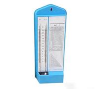 Tabular Thermometer and Hygrometer -1 Dry Wet and Humidity Meter with 0-24°C Range 20-For RH Accuracy Battery Powered ABS for Indoor Outdoor(Blue)