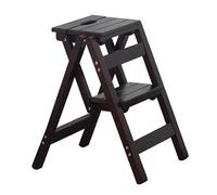Taburete Plegable de 2 Capas para Adultos Escalera de Cocina portátil Multifuncal Silla de Biblioteca Interior Gruesa Taburete para el hogar de fácil Acceso.