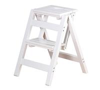 Taburete plegable de de 2 nivs silla de escalera multifuncal que ahorra espacio taburete plegable para el hogar cocina biblioteca color