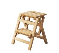 Taburete plegable madera escalera portátil anslizante para adultos diseño resistente para cocina oficina y biblioteca mejora la seguridad y la comodidad