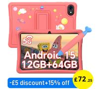 TABWEE K10 Kids WiFi Tablet 10.1 Inch Android 15 12GB+64GB 5000mAh Widevine L1 [EEK: A]