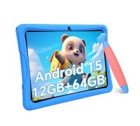 TABWEE Kids Tablet 10 inch, Android 15 Tablets for Kid, Parental Control, Pre-Installed Kiddos Software & Kids Space, Includes Case & Stylus Pen, 12GB RAM 64GB ROM, 2TB Expand, HD IPS Screen(Blue)