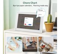 TABWEE P10 WIFI Digital Calendar - Digital Photo Frame, 10.1" Electronic Schedule Board for Family & Conference, Two-Way Schedule Sync via Mobile App, Family Organizer