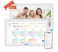 TABWEE P15 Wi-Fi Digital Calendar - 15.6" Touchscreen Wall Calendar, Family Planner, Meal Planner, Appointment Scheduler, Memory Aid Clock for Seniors, Weekly/Monthly Planner (Digital Photo Frame)