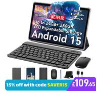 TABWEE T20 10.1" WiFi Tablet Android 15 24GB+256GB / 2TB 5000mAh Widevine L1 GPS [EEK: A]