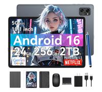 TABWEE T20 Android 16 10.1" 24GB+256GB Wifi 6 Tablet bundled Keyboard,Case,Pen