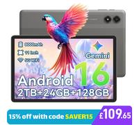 TABWEE T50 Android 16 Tablet 11 Inch 24GB+128GB 8000mAh 5G Wifi Dual Camera GPS [EEK: A]