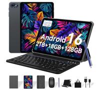 TABWEE T80 Android 16 Tablet, 2026 Tablet with Keyboard and Pen, Gemini AI 3.0,10 Inch Android Tablets 18GB+128GB/2TB, 6000mAh, FHD, Bluetooth 5.0, GPS, OTG, Office, Gaming, 4 Years Warranty