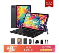 TABWEE T80 Tablet 10" Android 16, 18GB(6+12) RAM + 128GB ROM (2TB TF), 6000mAh Tablet with Keyboard, 5MP + 2MP, Gemini AI 3.1 Pro, 5G WiFi, GPS, Face ID