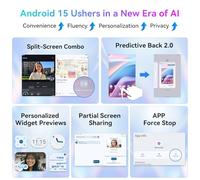 TABWEE Tablet W90 Android 15 with Gemini AI, 24GB RAM & 256GB ROM (Expandable to 2TB), Gaming Tablet 11 Inch Display. Simlock-Free, 4G Dual SIM, Widevine L1, TÜV Certified, GPS