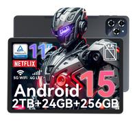 TABWEE W90 Tablet 11 inch FHD Display， 24(8+16)GB RAM+256GB ROM/2TB TF， T615 Octa-Core AI Tablet， 8000mAh/18W Fast Charging， 5G WiFi & 16MP Camera， TÜV Certified Netflix HD x20